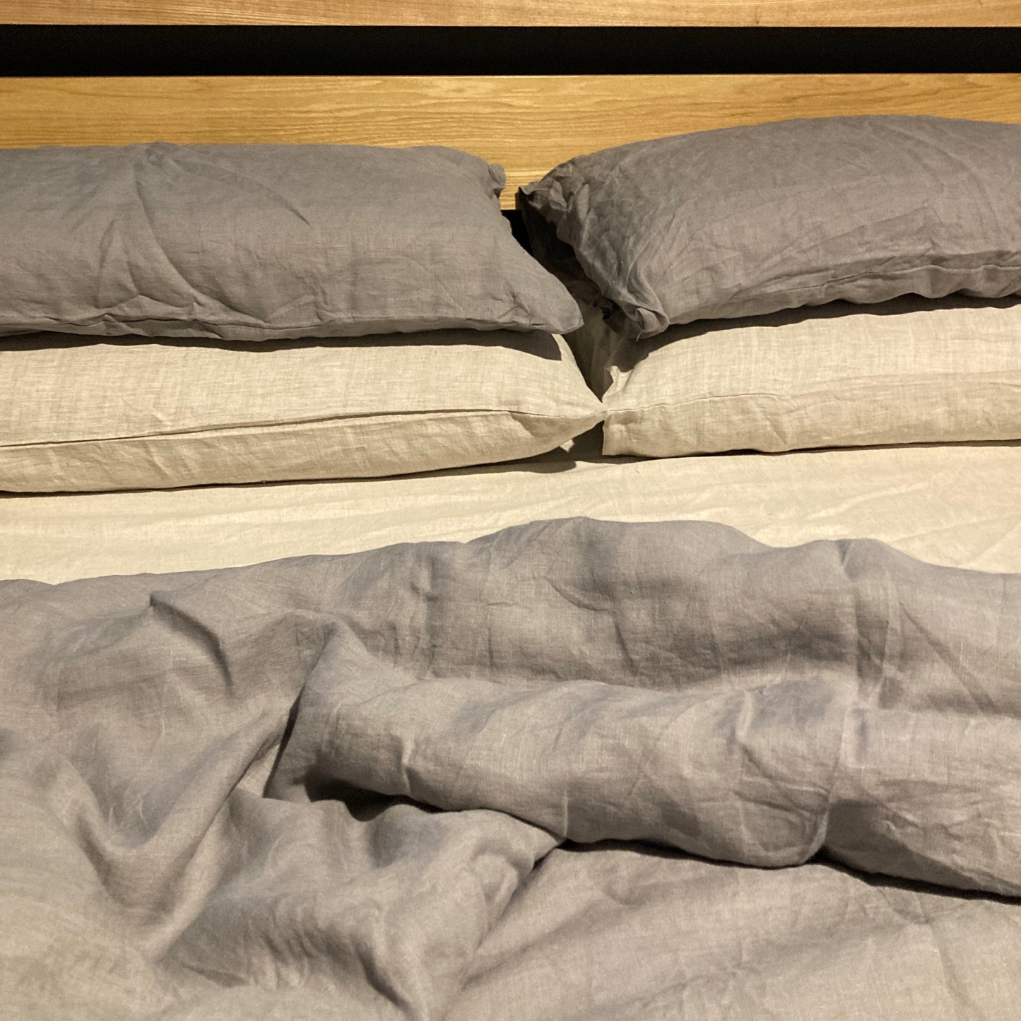 100% Hemp Duvet Set in Ash