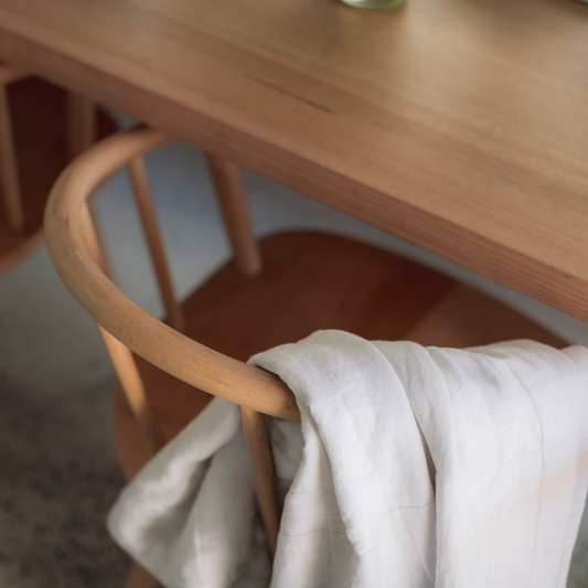 Quilted Blanket in White