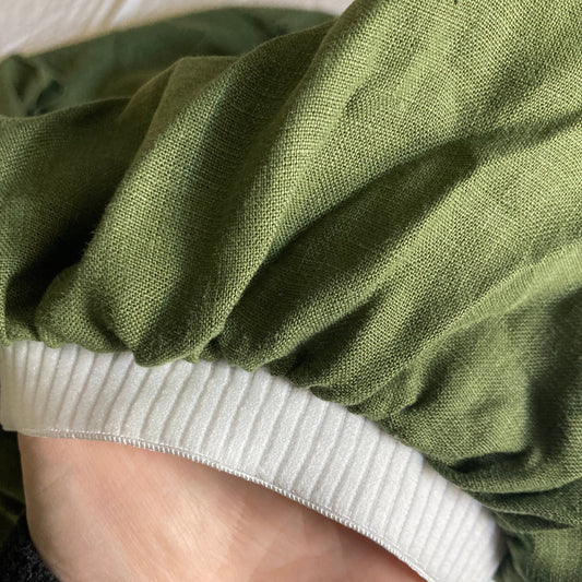 100% Hemp Fitted Sheet in Forest