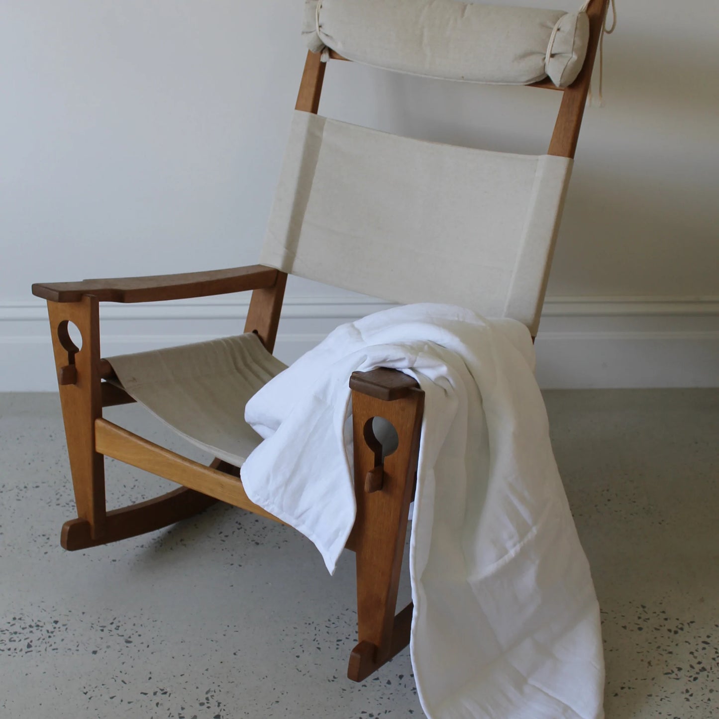 Snow White Quilted Blanket