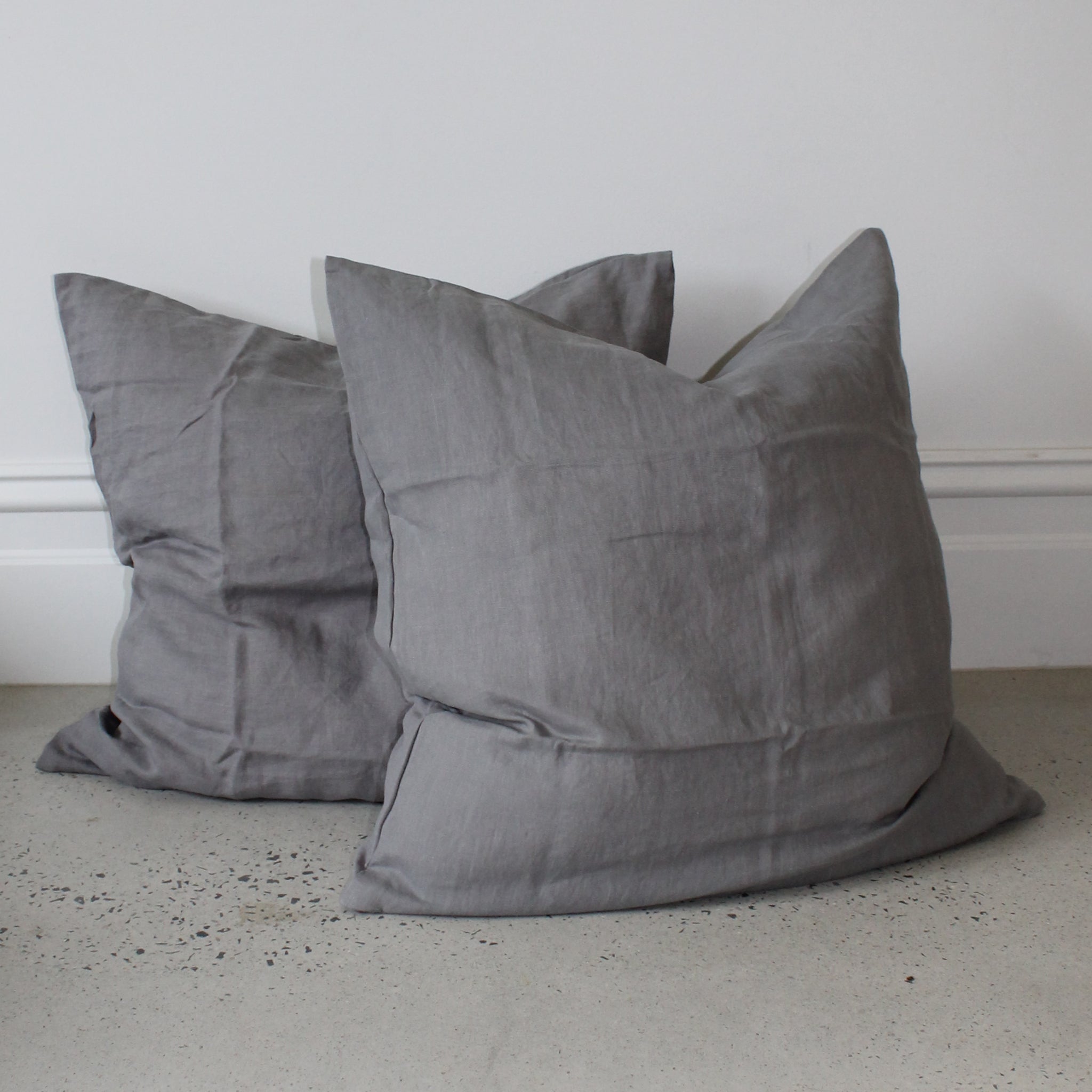 Grey european pillowcase best sale